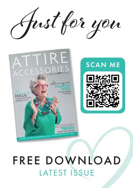 View a flyer to promote Attire Accessories magazine